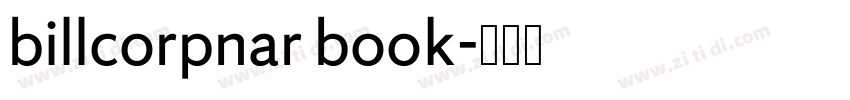 billcorpnar book字体转换
